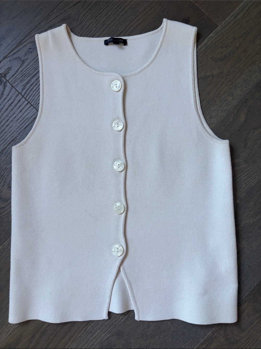 Dynamite Sleeveless Button Knit Top